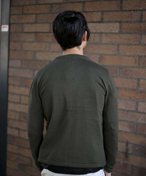 Denime（ドゥニーム）の「【HOUSE OF BLUES】カシミアミックスカーディガン（カーディガン/ボレロ・メンズ・レッド/ネイビー/グレー/ブラック/カーキ・MEDIUM/LARGE/X-LARGE）」の6枚目の写真