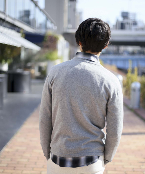 Denime（ドゥニーム）の「【HOUSE OF BLUES】カシミアミックスカーディガン（カーディガン/ボレロ・メンズ・レッド/ネイビー/グレー/ブラック/カーキ・MEDIUM/LARGE/X-LARGE）」の8枚目の写真