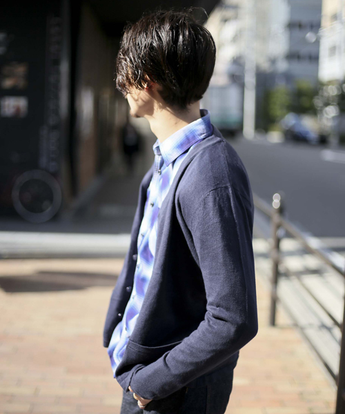 Denime（ドゥニーム）の「【HOUSE OF BLUES】カシミアミックスカーディガン（カーディガン/ボレロ・メンズ・レッド/ネイビー/グレー/ブラック/カーキ・MEDIUM/LARGE/X-LARGE）」の11枚目の写真