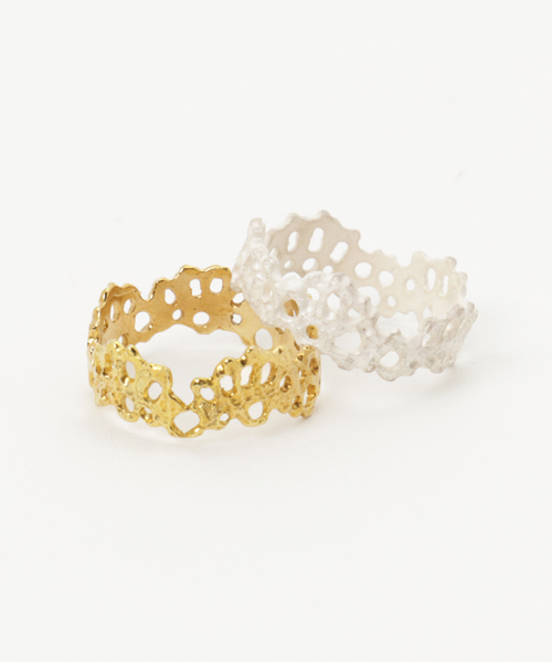 m.soeur(エムスール)の「スカラップレースリング(リング・レディース・シルバー/ゴールド・#11/#13)」の4枚目の写真