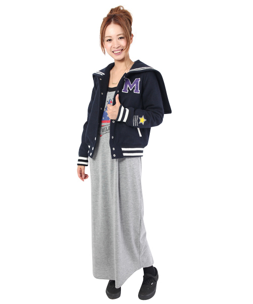 MILKFED.（ミルクフェド）の「SAILOR STADIUM JUMPER（その他アウター・レディース・ネイビー/レッド・X-SMALL/SMALL）」の2枚目の写真