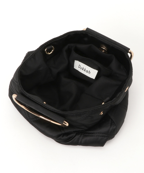 WEGO（ウィゴー）の「WEGO/キルティングリングショルダーバッグ（ショルダーバッグ・レディース・ベージュ/ピンク/ブラック・FREE）」の10枚目の写真