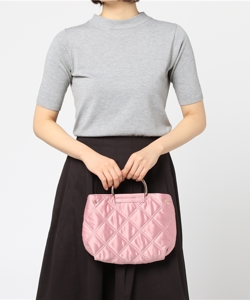 WEGO（ウィゴー）の「WEGO/キルティングリングショルダーバッグ（ショルダーバッグ・レディース・ベージュ/ピンク/ブラック・FREE）」の15枚目の写真