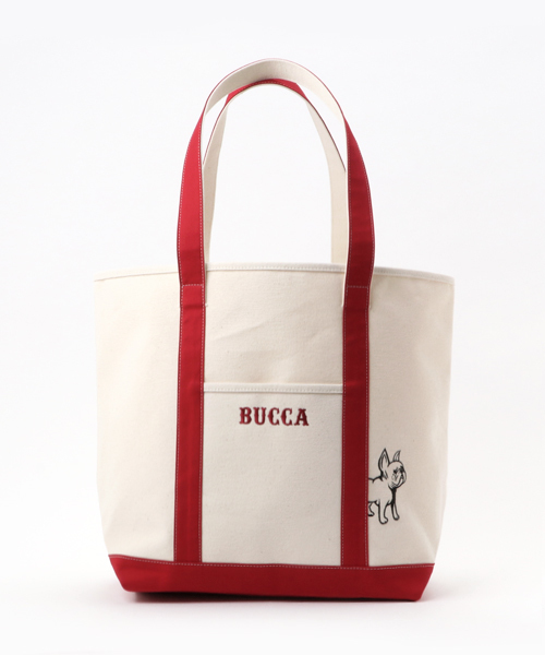 BUCCA 44（ブッカフォーティーフォー）の「【BUCCA 44】キャンバストートバッグ（トートバッグ・メンズ・ブラック/レッド・FREE）」の9枚目の写真