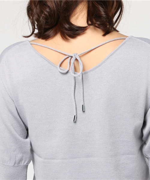 JILL by JILL STUART（ジルバイジルスチュアート）の「LACE KNIT UP（ワンピース・レディース・グレー/ピンク・FREE）」の13枚目の写真