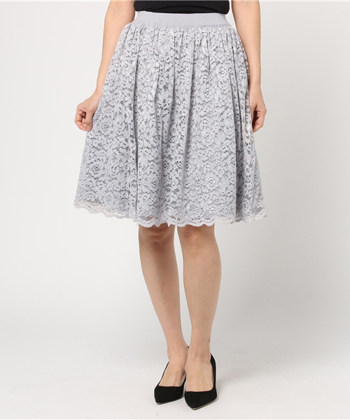 JILL by JILL STUART（ジルバイジルスチュアート）の「LACE KNIT UP（ワンピース・レディース・グレー/ピンク・FREE）」の8枚目の写真