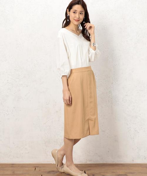 Green Label Relaxing グリーンレーベルリラクシング の Kf Tavii タックblハイショク ワンピース ワンピース Wear