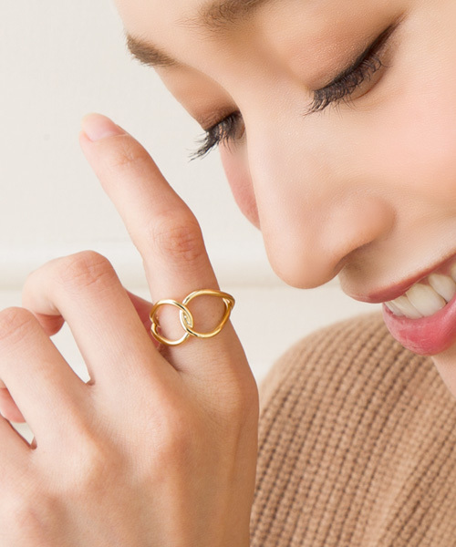 florist（フローリスト）の「ダブルインフィニティリング（リング・レディース・ピンクゴールド/シルバー/ゴールド・FREE）」の6枚目の写真