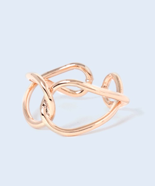 florist（フローリスト）の「ダブルインフィニティリング（リング・レディース・ピンクゴールド/シルバー/ゴールド・FREE）」の3枚目の写真