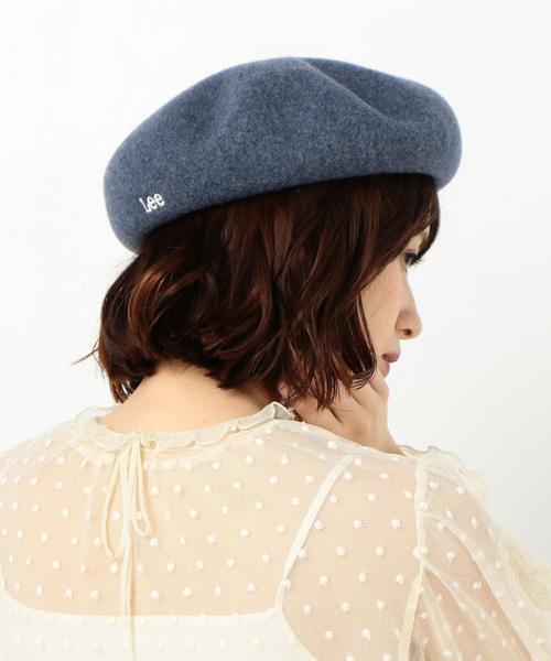 Lee（リー）の「Lee　BASQUE BRT（ハンチング/ベレー帽・レディース・ホワイト/ブラック/ネイビー・FREE）」の8枚目の写真