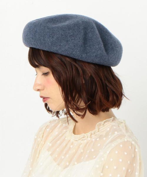 Lee（リー）の「Lee　BASQUE BRT（ハンチング/ベレー帽・レディース・ホワイト/ブラック/ネイビー・FREE）」の9枚目の写真