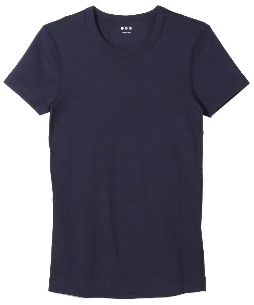 three dots(スリードッツ)の「Alex 半袖クルーネックTシャツ(Tシャツ/カットソー・レディース・ホワイト/ブラック/ネイビー/ダークブルー/セージグリーン/ダークネイビー・SMALL/MEDIUM/LARGE/X-SMALL)」の4枚目の写真
