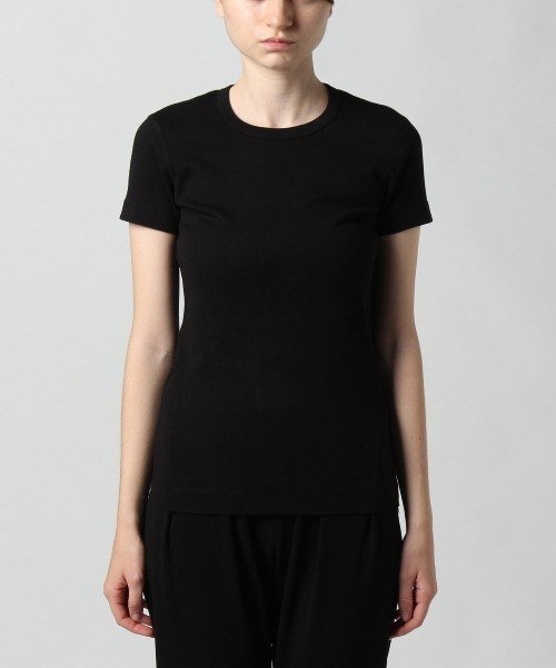 three dots(スリードッツ)の「Alex 半袖クルーネックTシャツ(Tシャツ/カットソー・レディース・ホワイト/ブラック/ネイビー/ダークブルー/セージグリーン/ダークネイビー・SMALL/MEDIUM/LARGE/X-SMALL)」の7枚目の写真