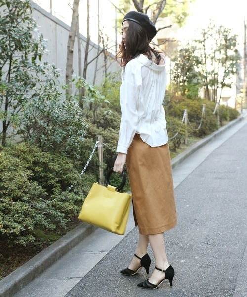 Andemiu（アンデミュウ）の「【WEB限定】ベルトツキタイトスカート786756（スカート・レディース・ベージュ/インディゴブルー/パープル・SMALL/MEDIUM）」の7枚目の写真