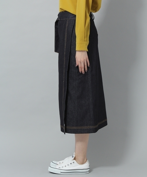 Andemiu（アンデミュウ）の「【WEB限定】ベルトツキタイトスカート786756（スカート・レディース・ベージュ/インディゴブルー/パープル・SMALL/MEDIUM）」の16枚目の写真