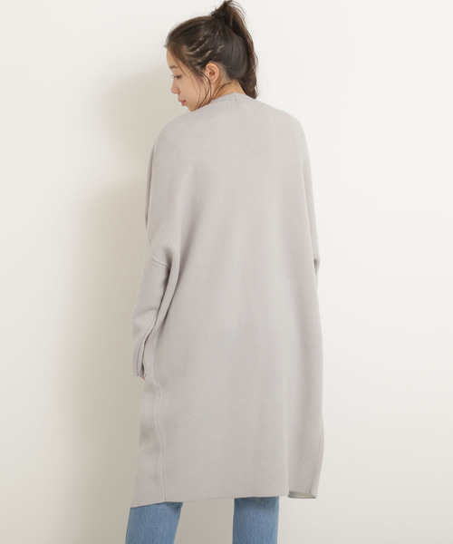 FREE'S MART（フリーズマート）の「ダブルフェイスコクーンニットトッパー（カーディガン/ボレロ・レディース・グレー/ベージュ/パープル・FREE）」の5枚目の写真