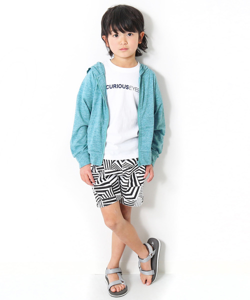 devirock(デビロック)の「UVカット長袖ジップアップパーカー ジップパーカー(パーカー・キッズ・ピンク/オレンジ/イエロー/杢グレー/ブルー/グリーン・110cm/100cm/120cm/130cm/140cm/150cm/160cm)」の21枚目の写真