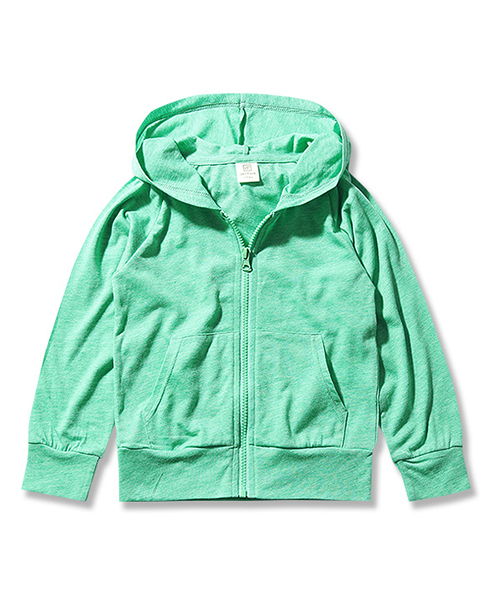 devirock(デビロック)の「UVカット長袖ジップアップパーカー ジップパーカー(パーカー・キッズ・ピンク/オレンジ/イエロー/杢グレー/ブルー/グリーン・110cm/100cm/120cm/130cm/140cm/150cm/160cm)」の17枚目の写真