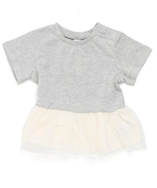 apres les cours（アプレレクール）の「ビスチェセットTシャツ（Tシャツ/カットソー・キッズ・ネイビー/グレー/オフホワイト・120/100/80/90/140/110/130）」の21枚目の写真