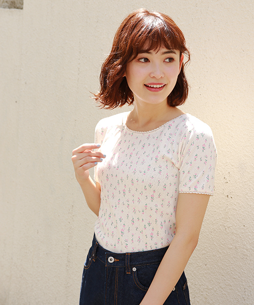 apres jour（アプレジュール）の「アソートアイレットトップス【ZOZOTOWN限定アイテム】（Tシャツ/カットソー・レディース・オフホワイト/ライトベージュ/その他/ブラック/ベージュ・フリー）」の11枚目の写真