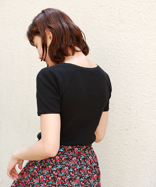 apres jour（アプレジュール）の「アソートアイレットトップス【ZOZOTOWN限定アイテム】（Tシャツ/カットソー・レディース・オフホワイト/ライトベージュ/その他/ブラック/ベージュ・フリー）」の18枚目の写真