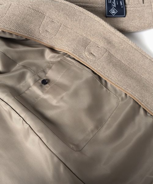 SHIPS(シップス)の「SC: Vallombrosa(バロムブローサ) ダッフルコート(ベージュ)□(ダッフルコート・メンズ・ベージュ・SMALL/MEDIUM/LARGE/X-LARGE)」の5枚目の写真