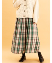 POU DOU DOU | チェック起毛タックスカート(スカート)