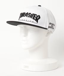 MAG LOGO SNAP BACK CAP/THRASHER スラッシャー スナップバックキャップ 帽子 刺繍 フラットバイザー ロゴ ストリート ユニセックス