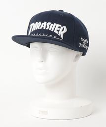 MAG LOGO SNAP BACK CAP/THRASHER スラッシャー スナップバックキャップ 帽子 刺繍 フラットバイザー ロゴ ストリート ユニセックス