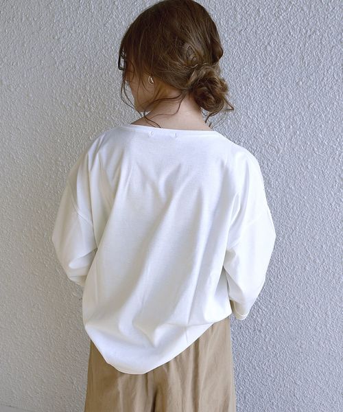 SHIPS Days（シップスデイズ）の「SHIPS Days:カフススリーブ プルオーバー（WHT）19SS◇（Tシャツ/カットソー・レディース・ホワイト/ライトホワイト・ONE SIZE）」の10枚目の写真