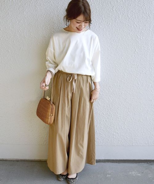 SHIPS Days（シップスデイズ）の「SHIPS Days:カフススリーブ プルオーバー（WHT）19SS◇（Tシャツ/カットソー・レディース・ホワイト/ライトホワイト・ONE SIZE）」の8枚目の写真