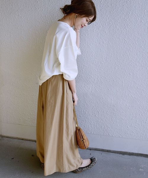 SHIPS Days（シップスデイズ）の「SHIPS Days:カフススリーブ プルオーバー（WHT）19SS◇（Tシャツ/カットソー・レディース・ホワイト/ライトホワイト・ONE SIZE）」の7枚目の写真