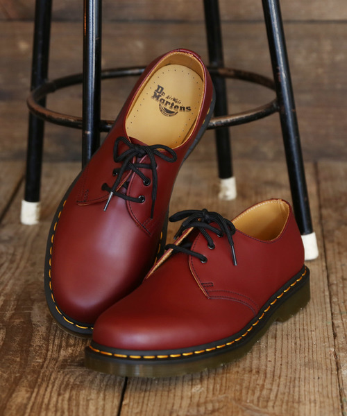 Dr. Martens（ドクターマーチン）の「Dr.Martens ドクターマーチン 1461 3EYE GIBSON SHOE 3ホールギブソンシューズ（ドレスシューズ・メンズ・レッド/ブラック・9/5/6/8/4/10/7）」の15枚目の写真