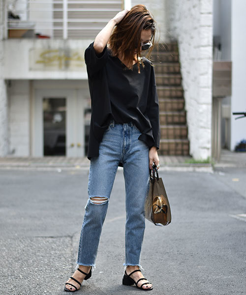 TRUNC(トランクエイティーエイト)の「Fab Vneck Tops(Tシャツ/カットソー・レディース・ホワイト/ブラック/グレー系その他・FREE)」の19枚目の写真