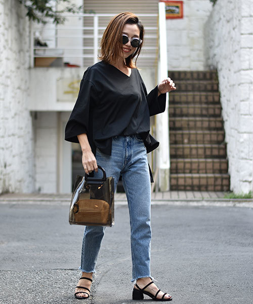 TRUNC(トランクエイティーエイト)の「Fab Vneck Tops(Tシャツ/カットソー・レディース・ホワイト/ブラック/グレー系その他・FREE)」の20枚目の写真