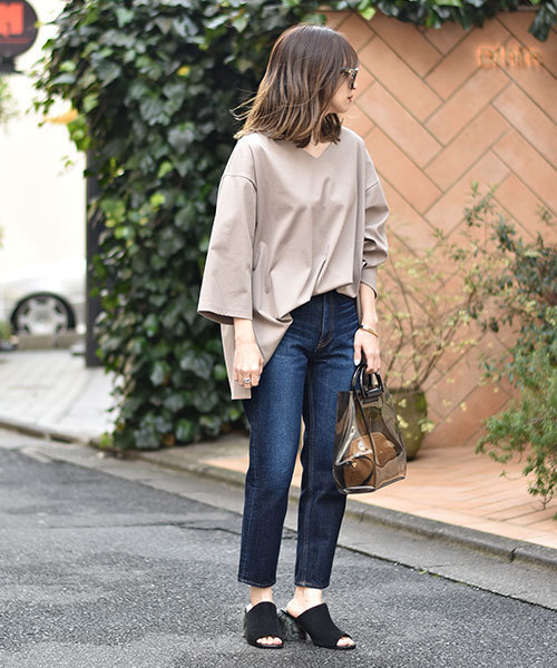 TRUNC(トランクエイティーエイト)の「Fab Vneck Tops(Tシャツ/カットソー・レディース・ホワイト/ブラック/グレー系その他・FREE)」の18枚目の写真