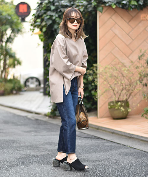 TRUNC(トランクエイティーエイト)の「Fab Vneck Tops(Tシャツ/カットソー・レディース・ホワイト/ブラック/グレー系その他・FREE)」の7枚目の写真