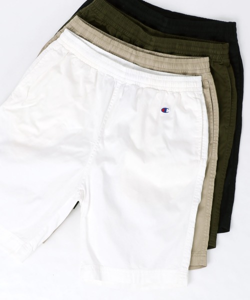 Champion（チャンピオン）の「Champion/チャンピオン ツイル 無地 ショートパンツ/ ハーフパンツ/ ショーツ/カラーパンツ/ルームウェア/ワンマイルウェア（その他パンツ・メンズ・カーキ/ブラック/ベージュ/ネイビー/オフホワイト・M/L/XL/S）」の2枚目の写真