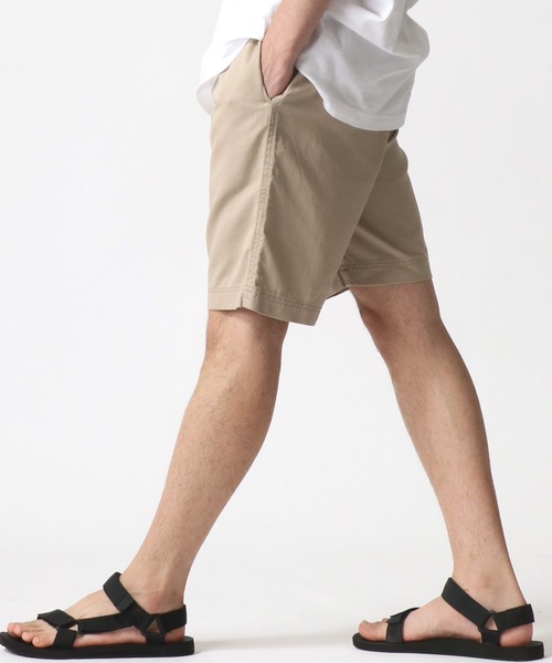 Champion（チャンピオン）の「Champion/チャンピオン ツイル 無地 ショートパンツ/ ハーフパンツ/ ショーツ/カラーパンツ/ルームウェア/ワンマイルウェア（その他パンツ・メンズ・カーキ/ブラック/ベージュ/ネイビー/オフホワイト・M/L/XL/S）」の10枚目の写真