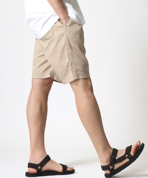 Champion（チャンピオン）の「Champion/チャンピオン ツイル 無地 ショートパンツ/ ハーフパンツ/ ショーツ/カラーパンツ/ルームウェア/ワンマイルウェア（その他パンツ・メンズ・カーキ/ブラック/ベージュ/ネイビー/オフホワイト・M/L/XL/S）」の8枚目の写真