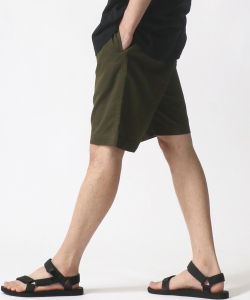 Champion（チャンピオン）の「Champion/チャンピオン ツイル 無地 ショートパンツ/ ハーフパンツ/ ショーツ/カラーパンツ/ルームウェア/ワンマイルウェア（その他パンツ・メンズ・カーキ/ブラック/ベージュ/ネイビー/オフホワイト・M/L/XL/S）」の6枚目の写真