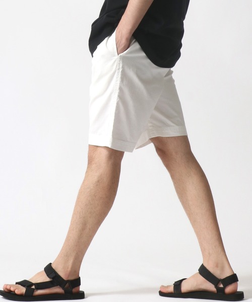 Champion（チャンピオン）の「Champion/チャンピオン ツイル 無地 ショートパンツ/ ハーフパンツ/ ショーツ/カラーパンツ/ルームウェア/ワンマイルウェア（その他パンツ・メンズ・カーキ/ブラック/ベージュ/ネイビー/オフホワイト・M/L/XL/S）」の18枚目の写真