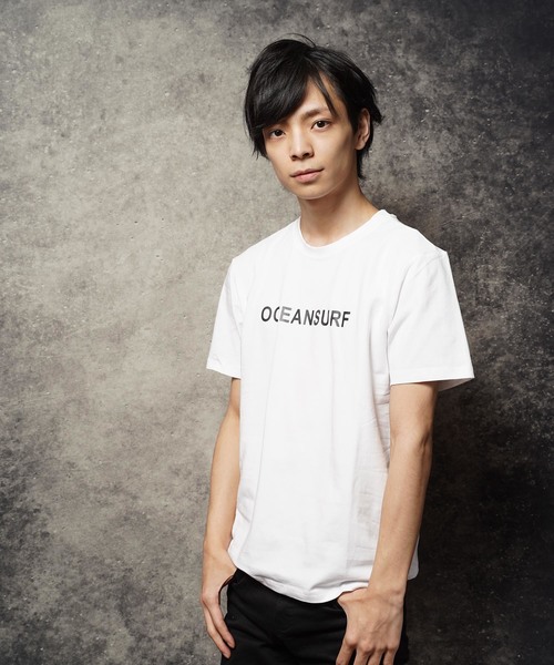 おしゃれスタ(オシャレスタ)の「プリントクルーネックTシャツ(RE)(Tシャツ/カットソー・メンズ・ブラック/ホワイト系その他/ホワイト系その他2・M/L)」の1枚目の写真