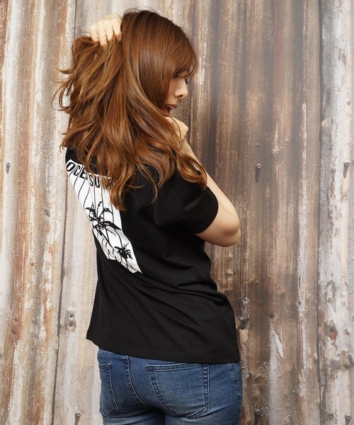 おしゃれスタ(オシャレスタ)の「プリントクルーネックTシャツ(RE)(Tシャツ/カットソー・メンズ・ブラック/ホワイト系その他/ホワイト系その他2・M/L)」の3枚目の写真