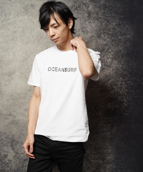 おしゃれスタ(オシャレスタ)の「プリントクルーネックTシャツ(RE)(Tシャツ/カットソー・メンズ・ブラック/ホワイト系その他/ホワイト系その他2・M/L)」の11枚目の写真