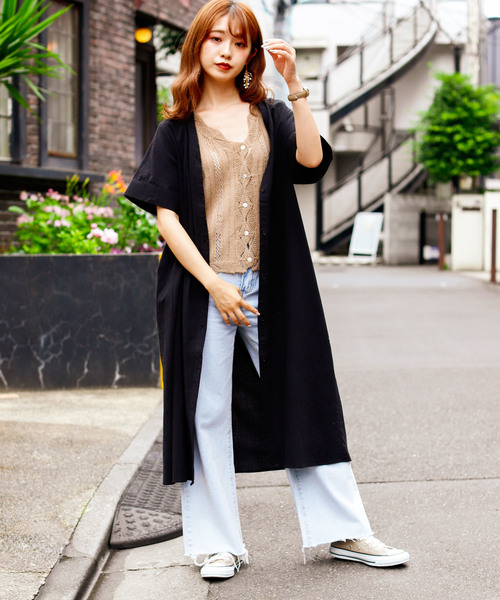 VANNIE U（ヴァニーユー）の「VANNIE U バンドカラーシャツワンピ―ス（ワンピース・レディース・ブラック/ベージュ/カーキ/ボルドー/ナチュラル・FREE）」の11枚目の写真