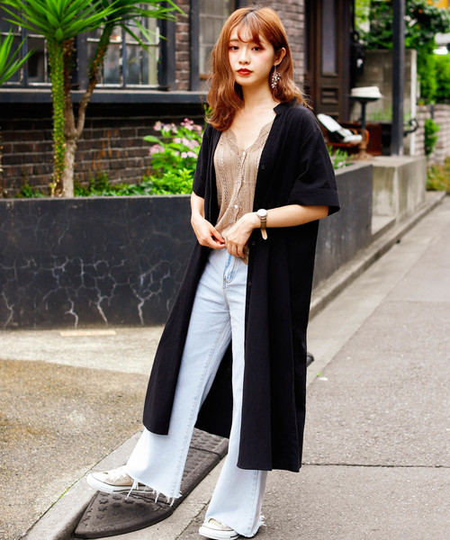 VANNIE U（ヴァニーユー）の「VANNIE U バンドカラーシャツワンピ―ス（ワンピース・レディース・ブラック/ベージュ/カーキ/ボルドー/ナチュラル・FREE）」の13枚目の写真