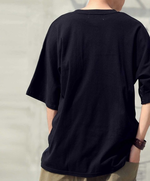 antiqua(アンティカ)の「ストライプ切替トップス(Tシャツ/カットソー・メンズ・ホワイト系その他/ブラック系その他・M/L/L/XL)」の10枚目の写真