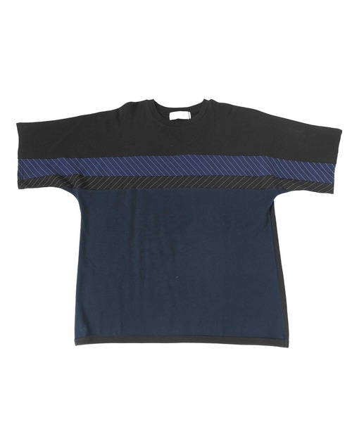 antiqua(アンティカ)の「ストライプ切替トップス(Tシャツ/カットソー・メンズ・ホワイト系その他/ブラック系その他・M/L/L/XL)」の14枚目の写真