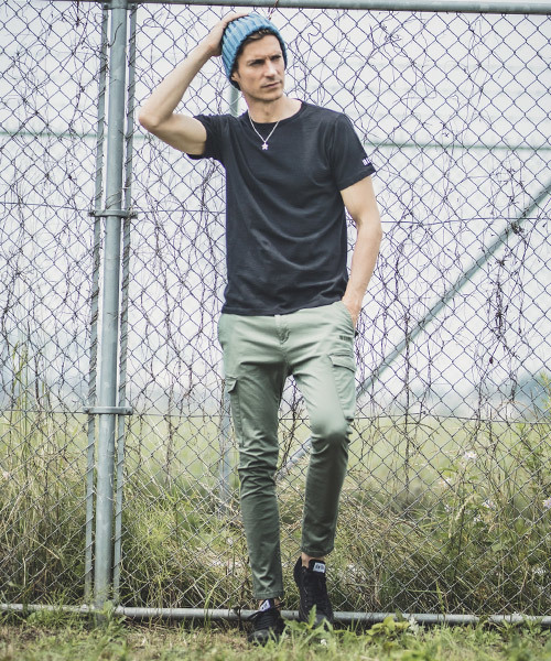 felkod（フィルコッド）の「mp7248-Tapered Skinny Cargo Pants カーゴパンツ（カーゴパンツ・メンズ・カーキ/ブラック・S/M/L）」の8枚目の写真